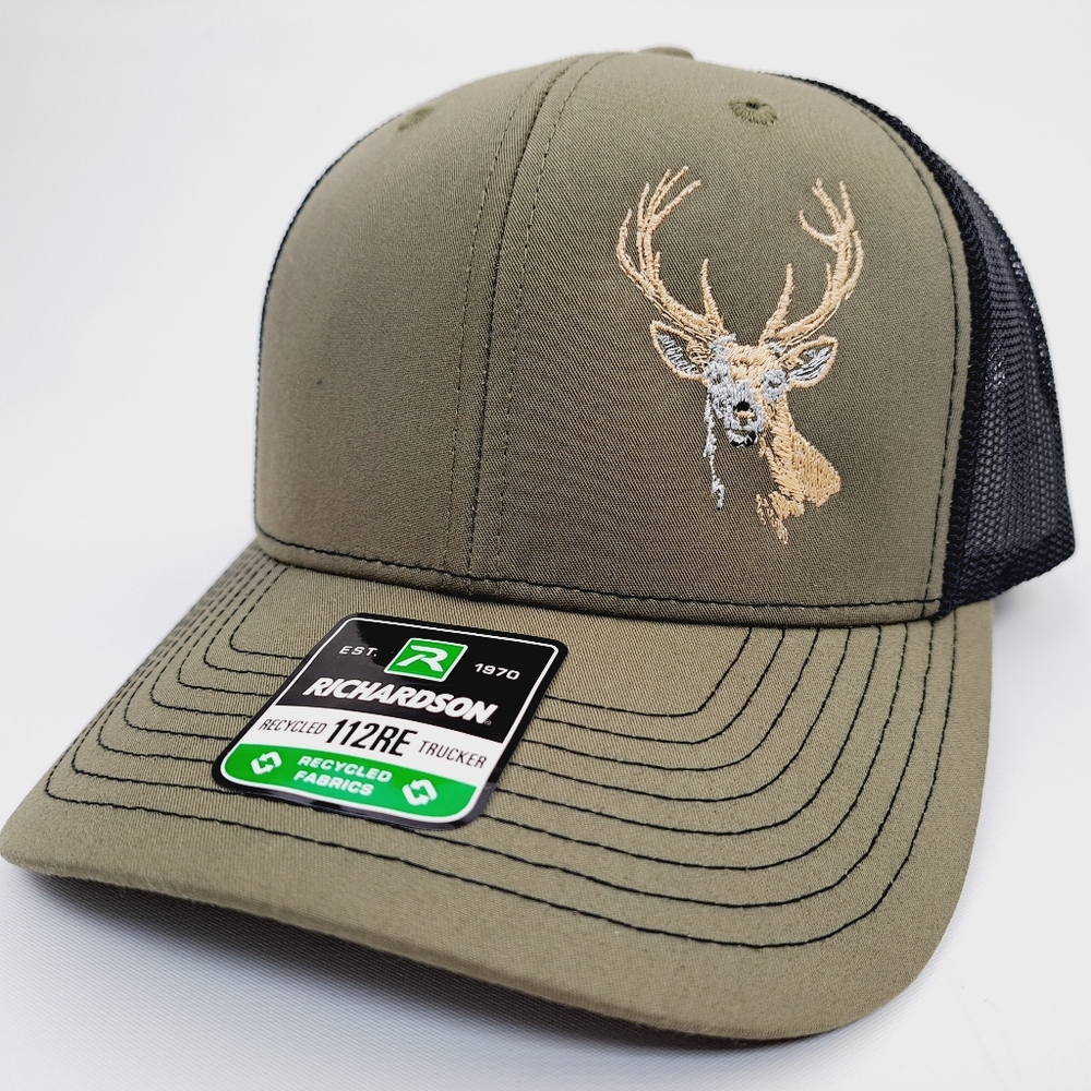 Deer Hunting 10 Point Richardson 112 Trucker Mesh Snapback Cap Hat L…